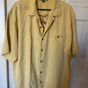 Tommy Bahama Yellow Silk Shirt